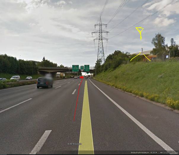 Villars 23.12.16 Streetview mit Sender und Mast